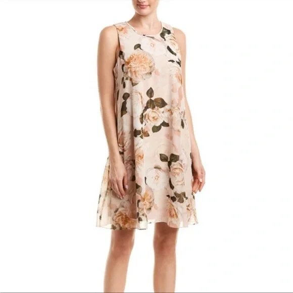 CALVIN Klein Rose Floral Dress - Picture 1 of 12